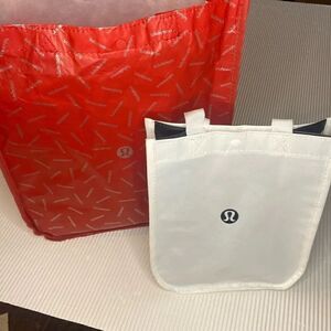 Lululemon Reusable Bags Bundle 1 large 1 small
